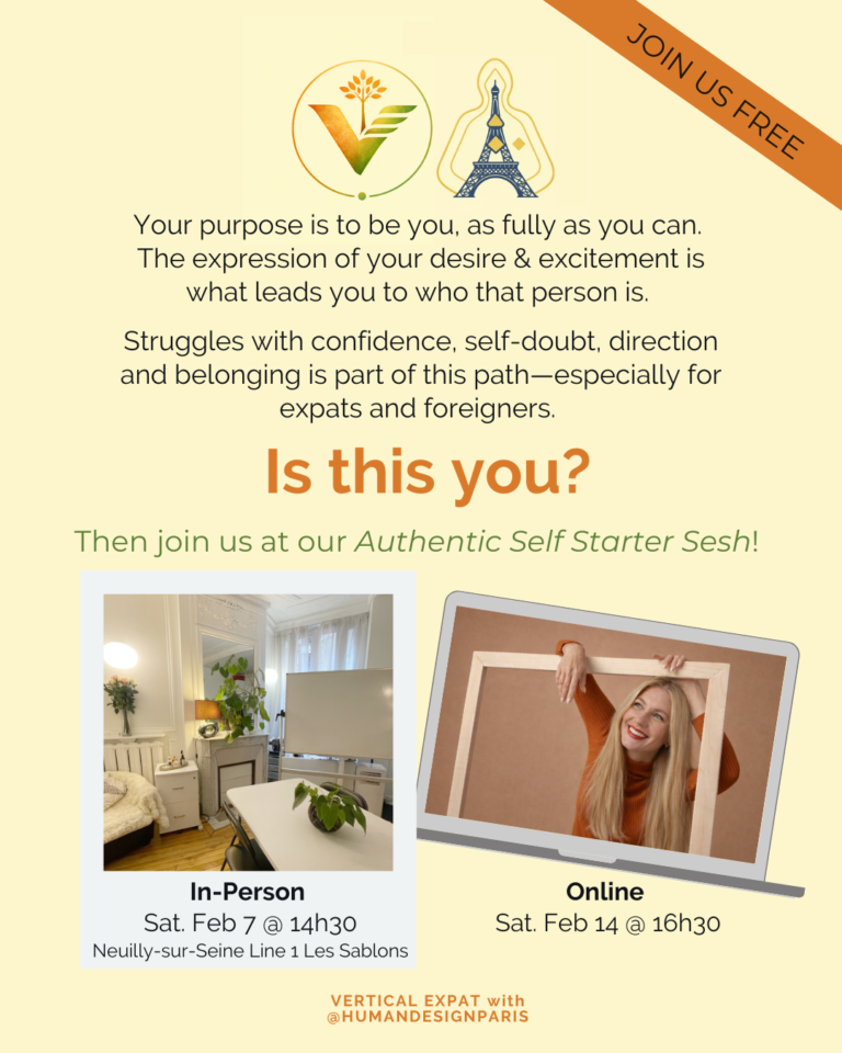 Vertical expat event flyer